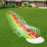 inflatable water slide mat summer kids swimming pool waterskiing splash toys outdoor backyard lawn water slides garden sprinkler
