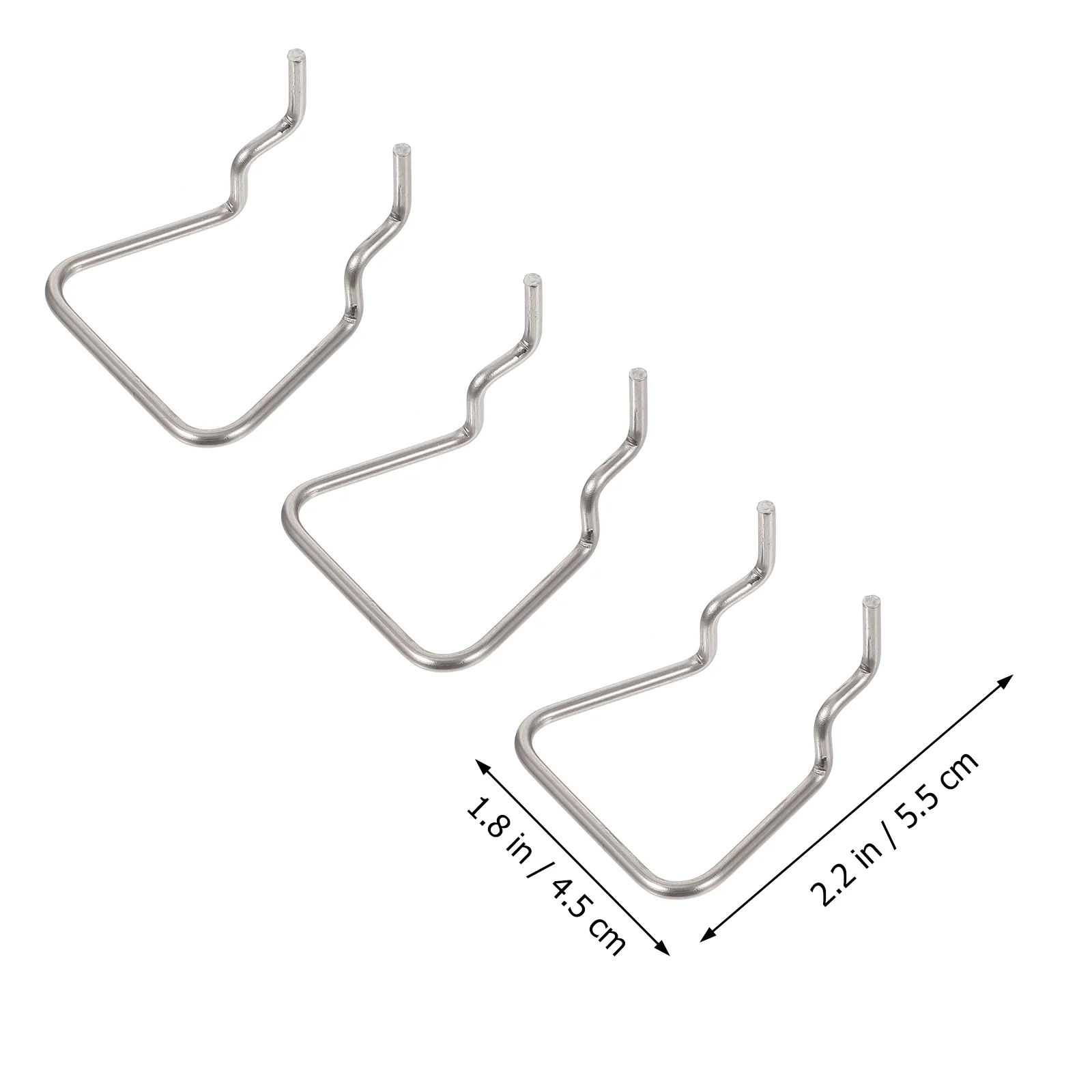 12 шт. одинарная стойка для дисплея зажим с крючком из нержавеющей стали