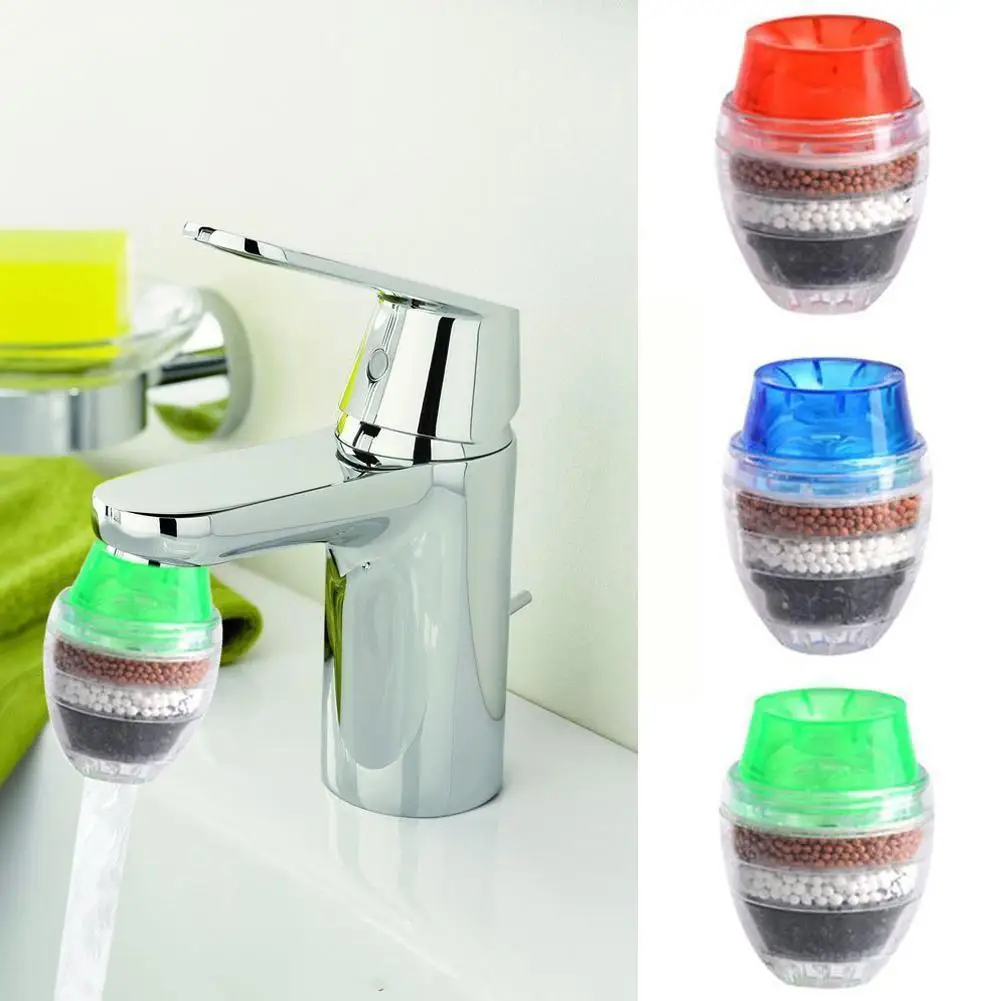 

Kitchen Faucet Tap Water Purifier For Household 5 Layers Water Purifier Filter Activated Carbon Filtration Mini Faucet Puri I9m6
