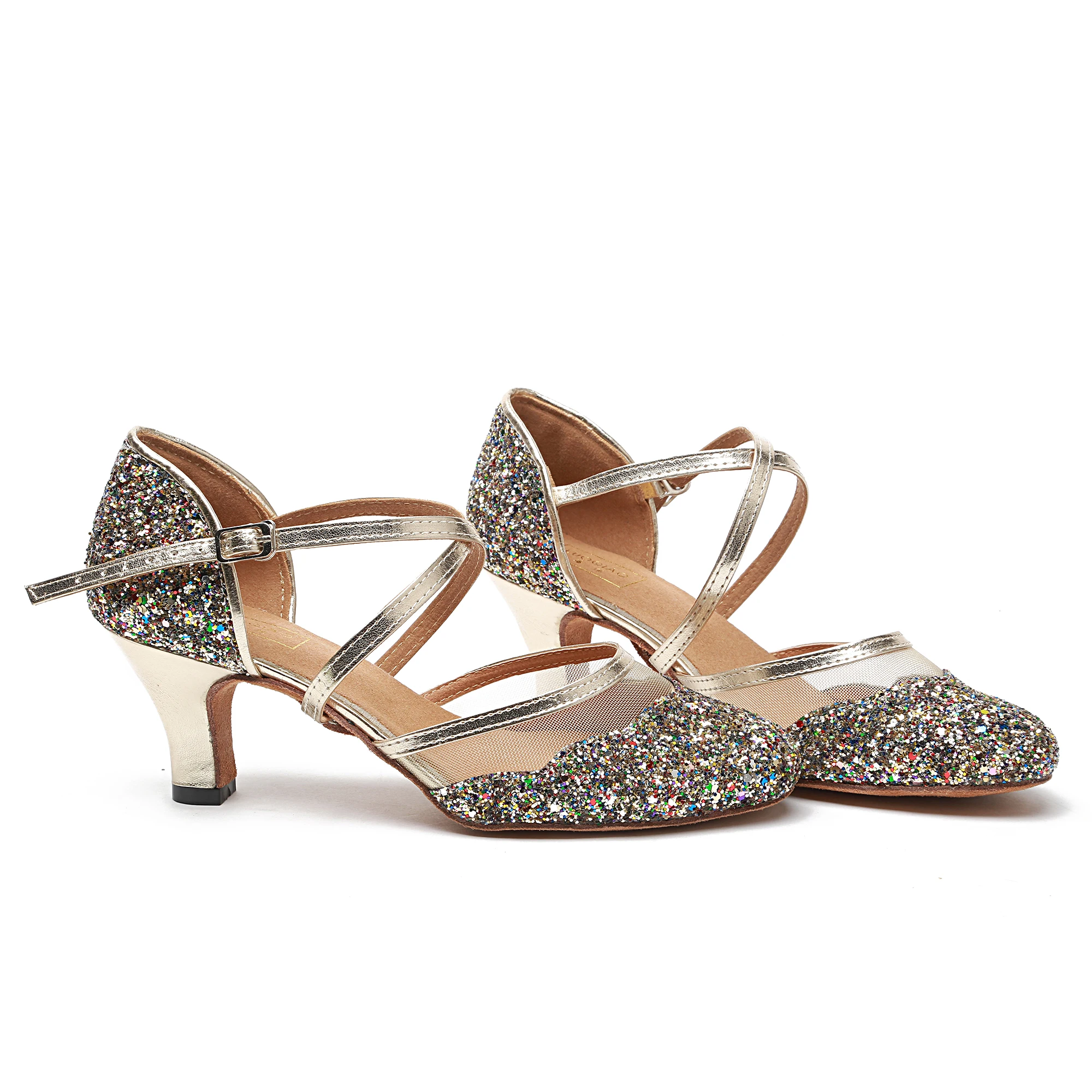 Danc Shoe for Woman Latin Dance Shoes For Women Salsa Dancing Shoes Women's Ballroom Dance Sandal High Heels Customize Height