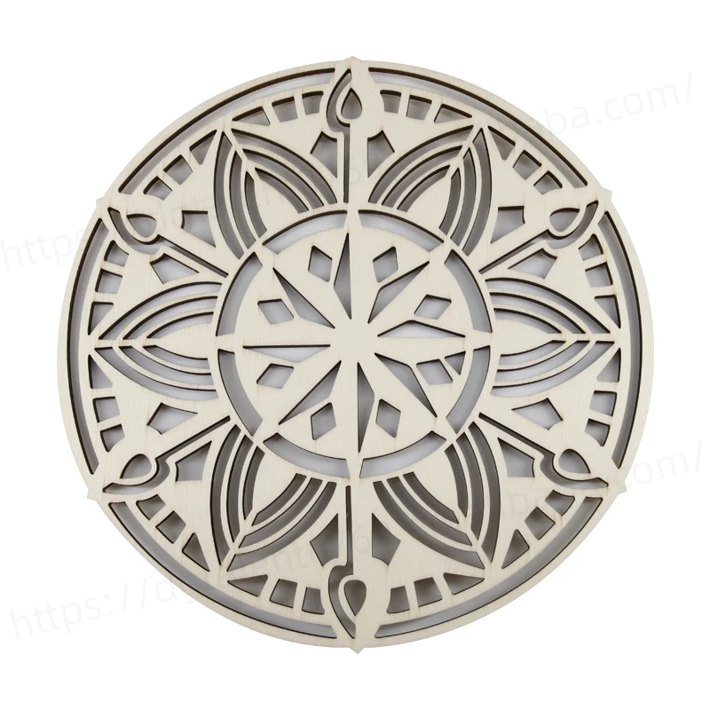 1 шт. буддизм Медитация деревянная стена искусство Скульптура для йоги чакра