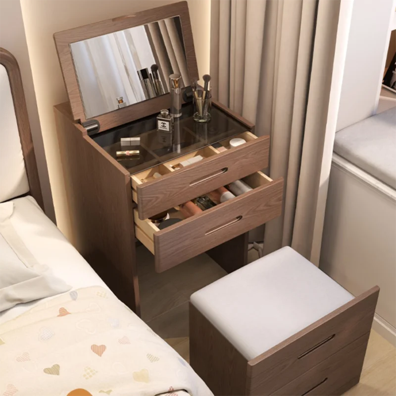 

Vanity Brown Dressing Table Box Classic Organizers Drawers Dressing Table Makeup Bedroom Penteadeira Soid Wood Vanity Desk 2023
