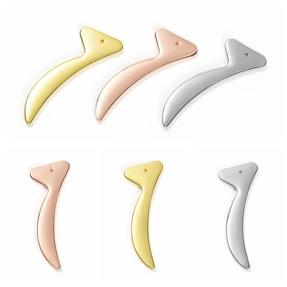 Гладкая металлическая Массажная палочка для лица прочный мини-крем подтяжки