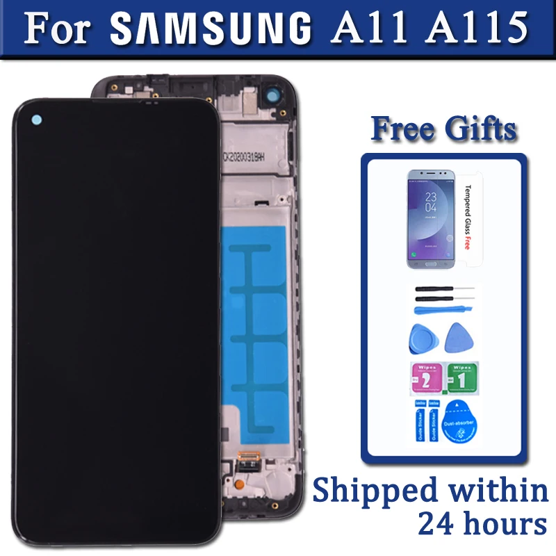 

LCD For Samsung Galaxy A11 A115 A115F Display With Touch Screen Digitizer Assembly Replacement Repair Spare Part