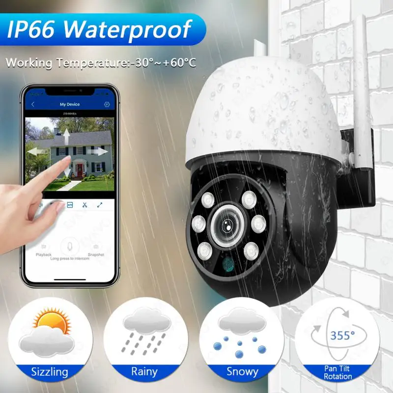 

1080P HD WiFi IP Camera Outdoor Night Vision Video Surveillance Security Camera Waterproof CCTV with Motion Detection Camera