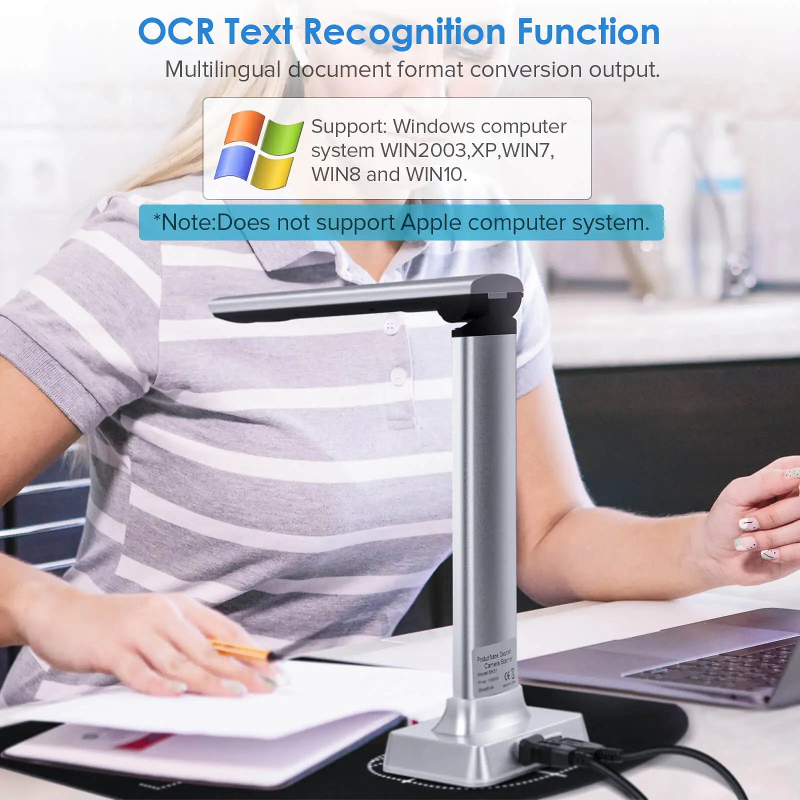 Сканер A4 для документов с камерой высокой четкости 10 миллионов пикселей |