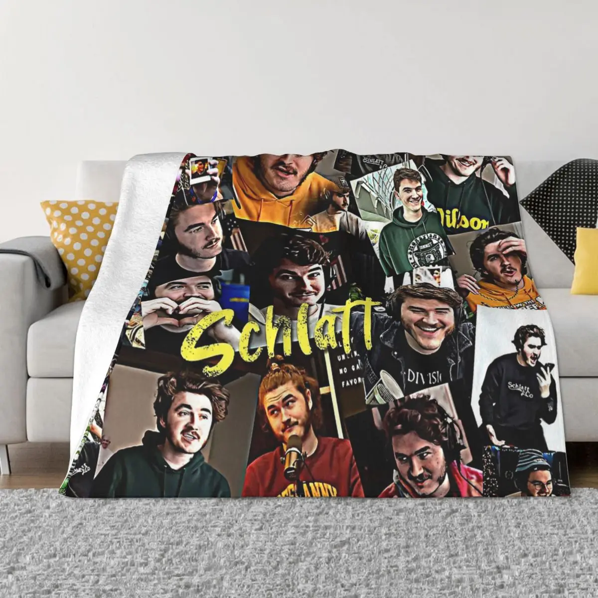 

Мужское фланелевое одеяло Schlatt Handsame, удобное мягкое флисовое покрывало