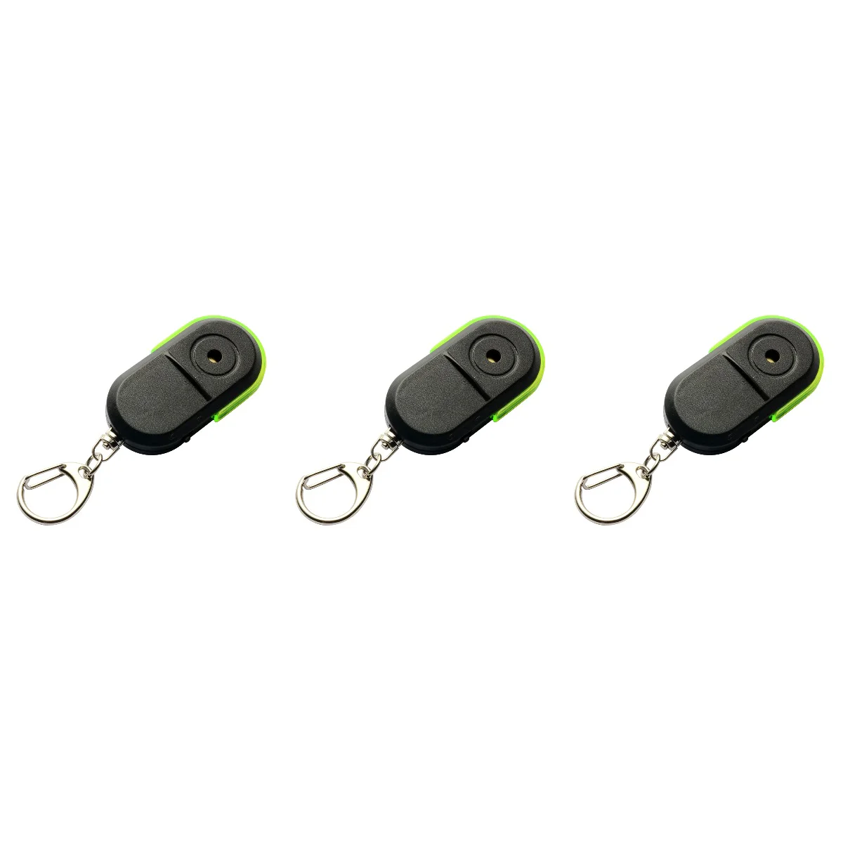 

Set 3 Pet Cat Dog Wallet Keys Sound LED Keyring With Whistle Claps Electronic Wallet Voice Control Wallet Luggage