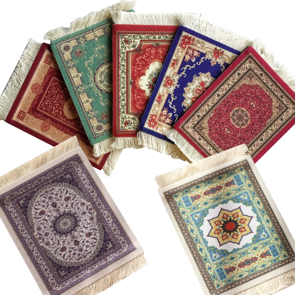 

Персидский мини-коврик Mairuige Nworld, тканый коврик для мыши, коврик для мыши с рисунком чашки, коврик для мыши в стиле ретро, украшение для дома и ...