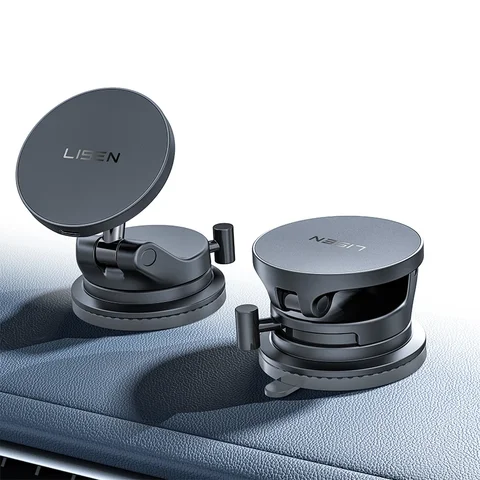 LISEN [Pro с функцией зарядки] Автомобильное зарядное устройство Magsafe 15 Вт на присоске для телефона для 17 IPhone 16 15 14 13 12 Pro Max Plus