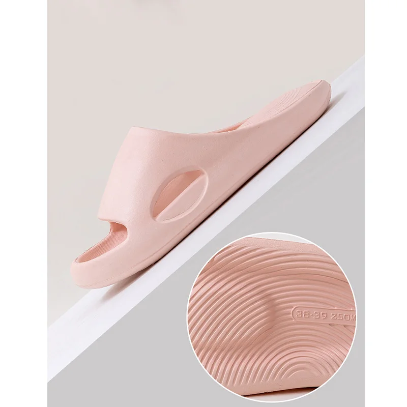 Breathe Women's Home Slippers Soft Shoes White Women's Slippers Non-slip Comfortable Men Shoe Indoor