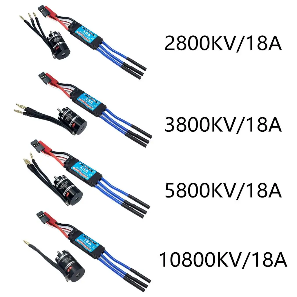 

Brushless Motor 18A ESC Electronic Speed Controller for RC Car Spare Parts