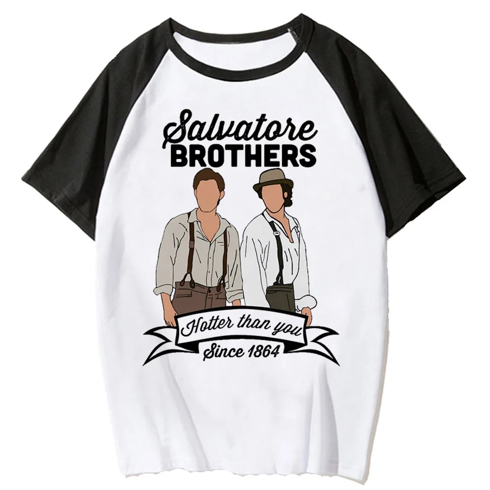 Футболки с дневниками вампира женская дизайнерская комиксная японская футболка