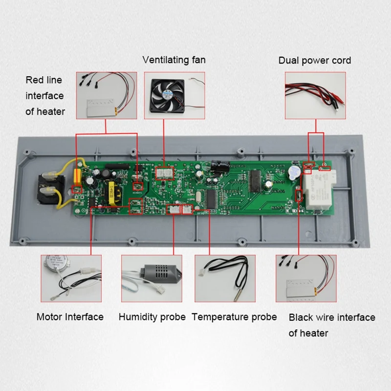 HTMC-7 Egg Intelligent Incubator Controller High Quality Multifunctional Automatic Digital EU Plug