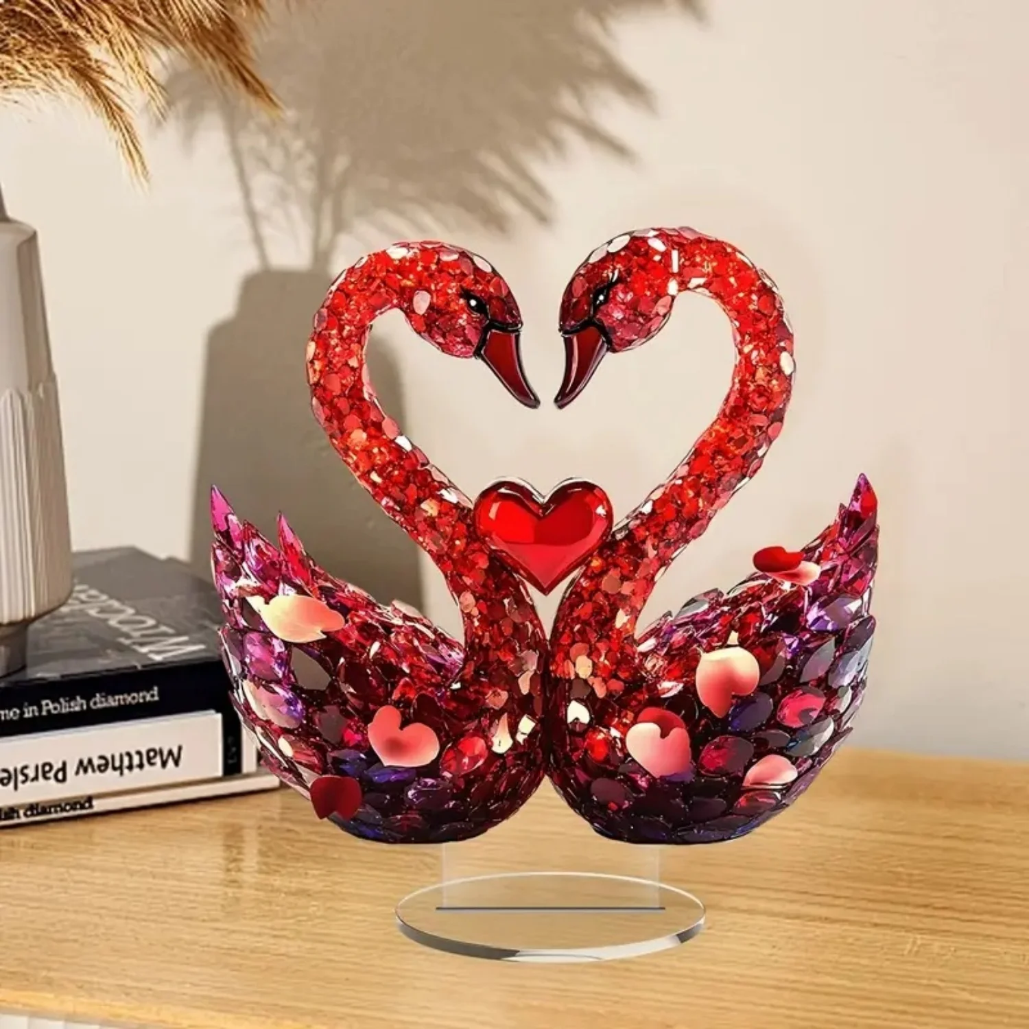 

Акриловая статуэтка лебедь