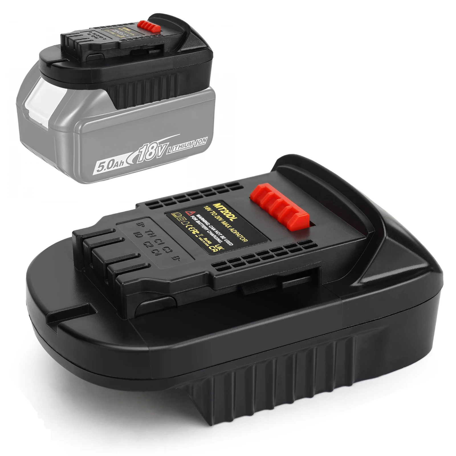 MT21DL Battery Adapter For Makita BL18 Series Battery Tool Convert To 18V Li-ion Battery For DeWalt 20V Power Tools Convertor