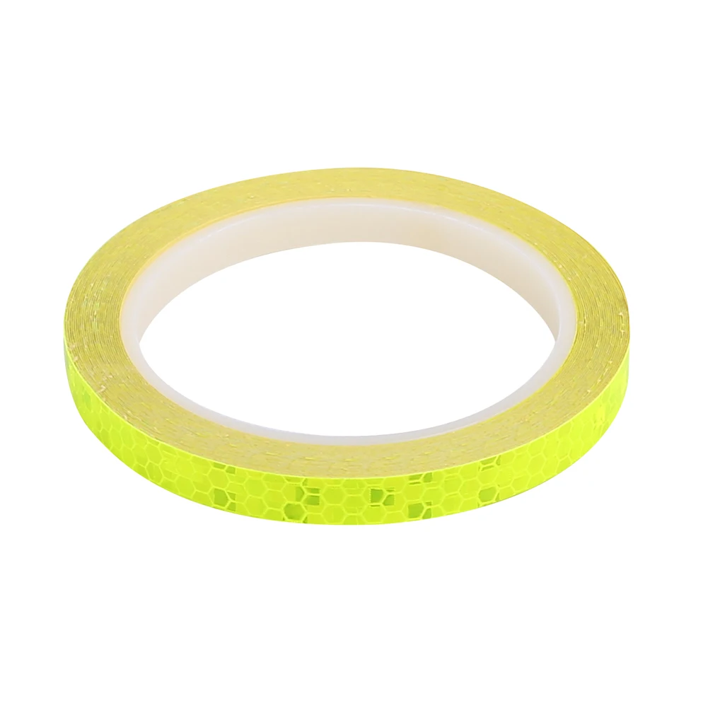 

2Rolls Bicycle Cycling Reflective Stickers Security Wheel Decal Stripe Tape (Yellow) Bicycle Reflective Sticker
