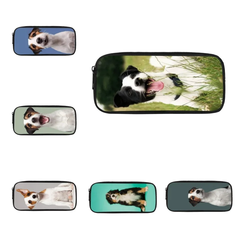 

Lovely Jack Russell Pattern Children Pencil Case Stationery Supplies Cute Pencilcases for Kids Girls Boys Women Toiletry Bags