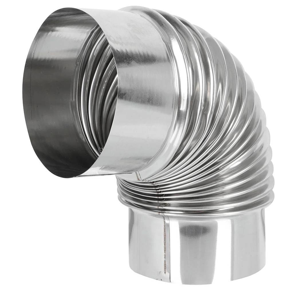 

Elbow Stove Pipe Inch Flue Pipe Stainless Steel Degree Chimney Pipe Log Burner Flue Metal Exhaust Pipe Outdoor Camping