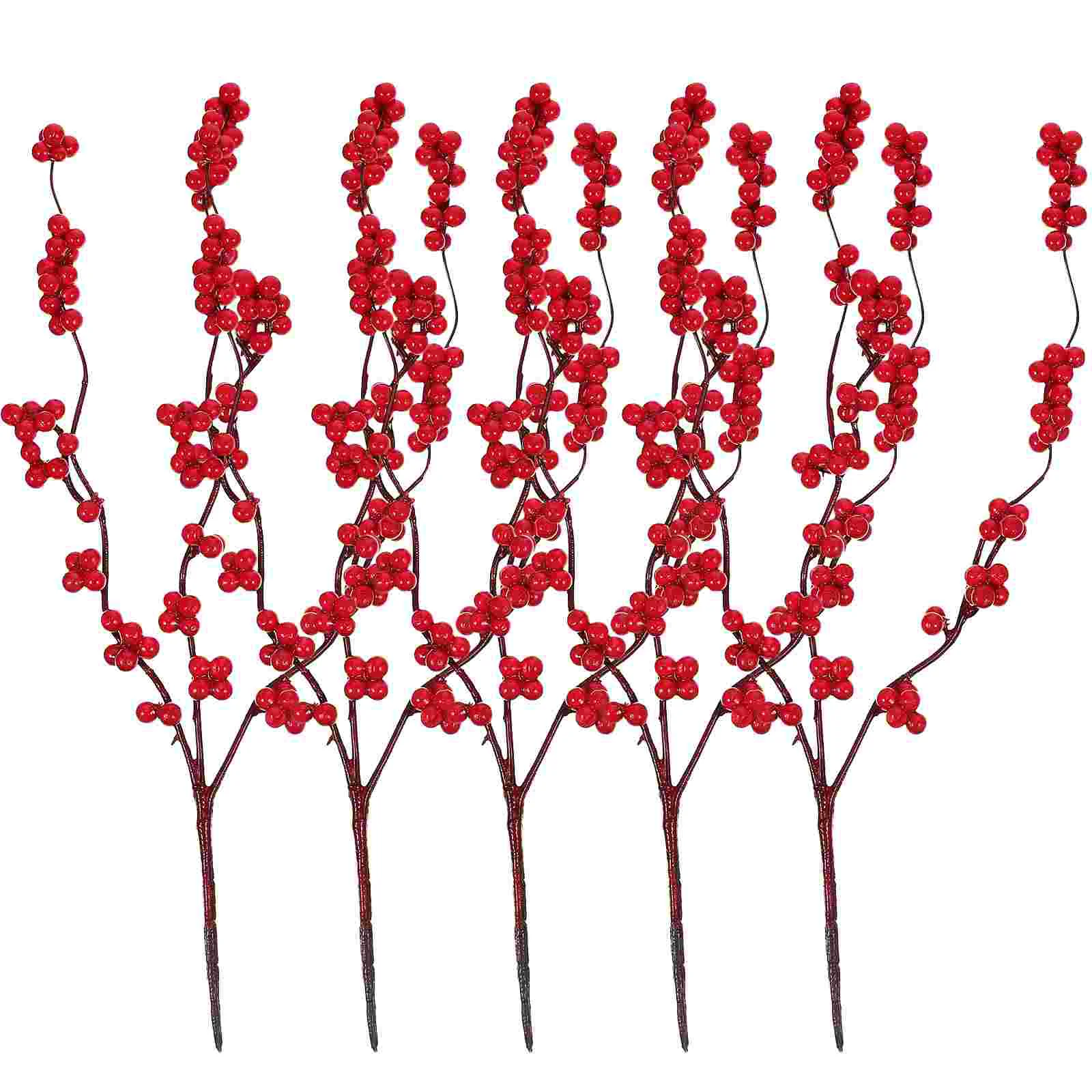 

Berry Artificial Christmas Red Stems Fake Decorations Branches Pickswreath Berries Stem Floral Arrangements Flowers Tree Faux