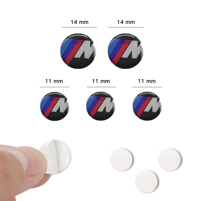 11/14 мм наклейка на ключ автомобиля с логотипом эмблема для BMW X1 X3 X5 X6 X7 1 3 5 6 7 серии