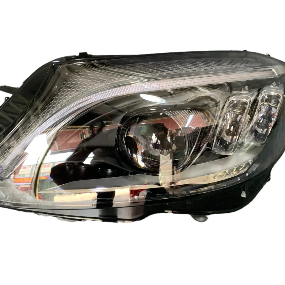 

Suitable for Mercedes Benz C-Class W205 front lighting headlights, high-end geometric LED headlights, 19-22 years