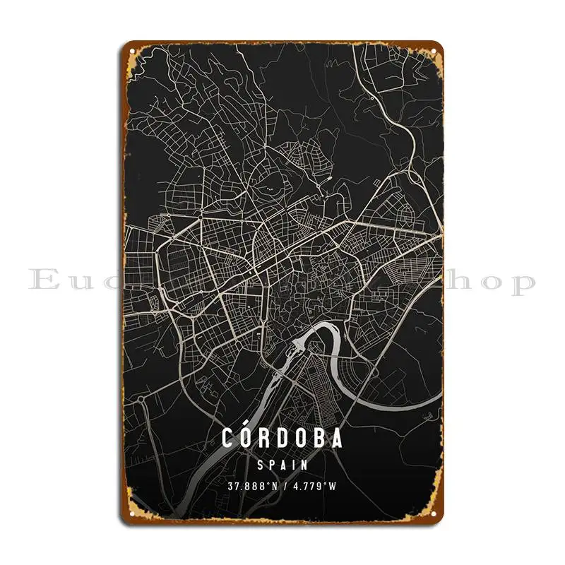 

Металлический плакат Cordoba в Испании с надписью «Create Club Bar»