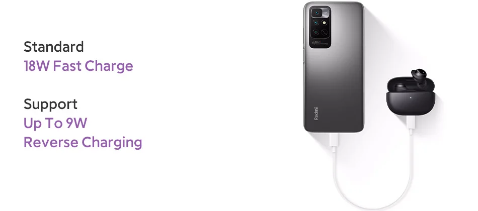 Xiaomi Redmi Note 11 4G Cellphone ,Global ROM Smartphone 4GB 128GB 18W Fast Charging 6.5