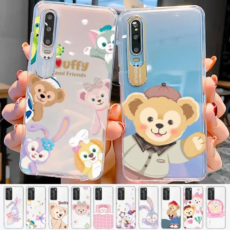

Disney duffy family Phone Case for Samsung A51 A52 A71 A12 for Redmi 7 9 9A for Huawei Honor8X 10i Clear Case