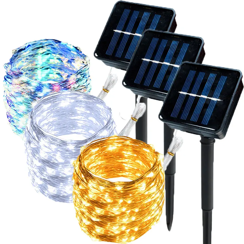 

50/100/200/300/400LED Solar LED Light Outdoor Festoon Garden Fairy Light String Waterproof Christmas Garland Yard Decoration