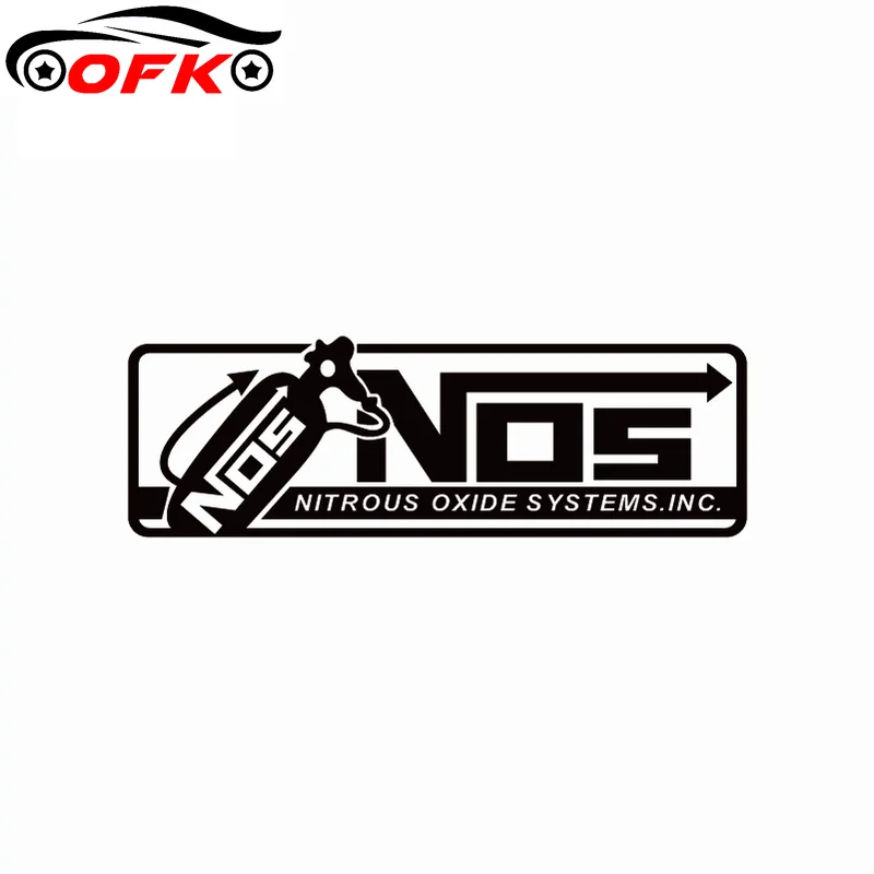 Забавная азотная оксидная система NOS Drag наклейка на гоночный автомобиль