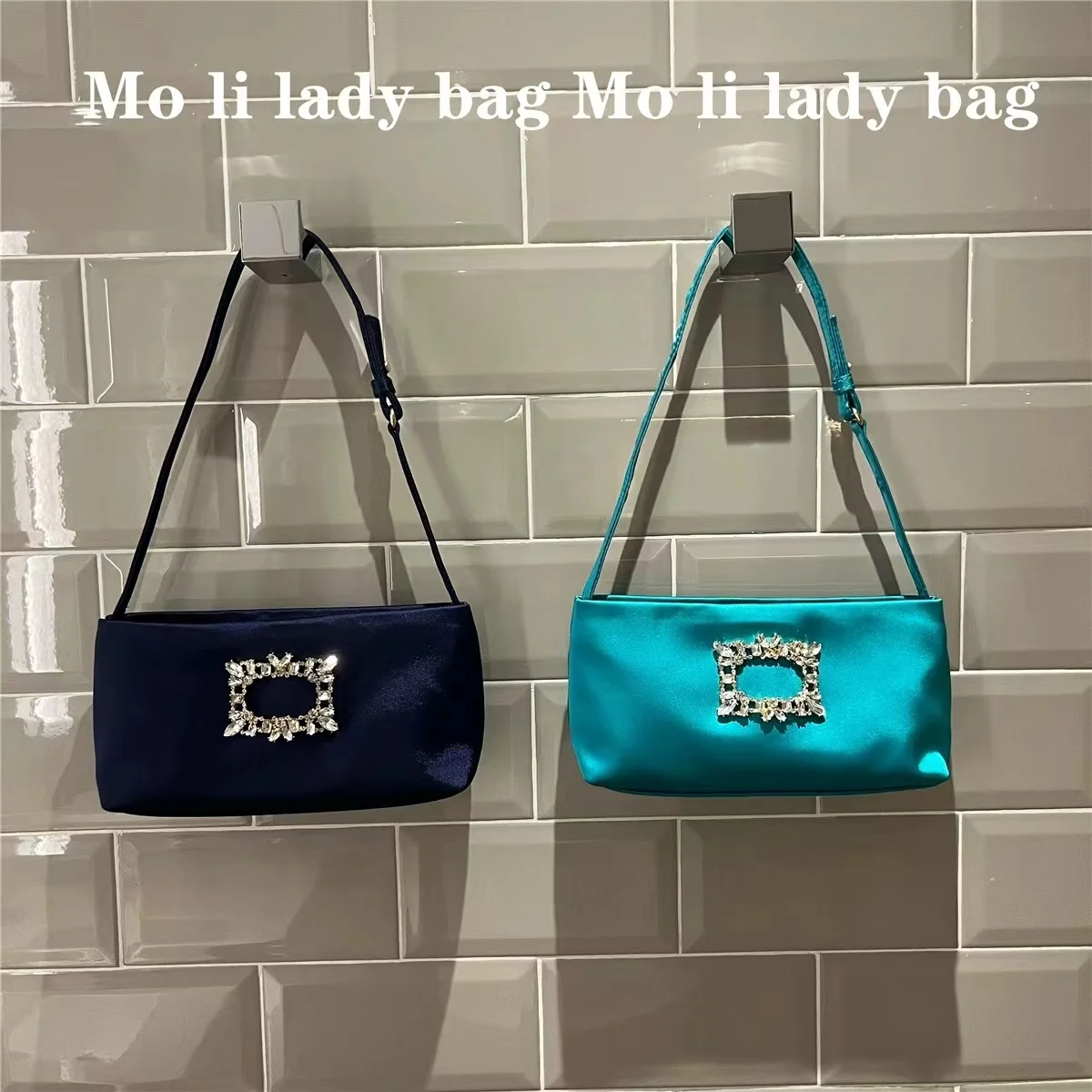 Роскошная атласная квадратная сумка женская элегантная блестящая сумка-клатч со