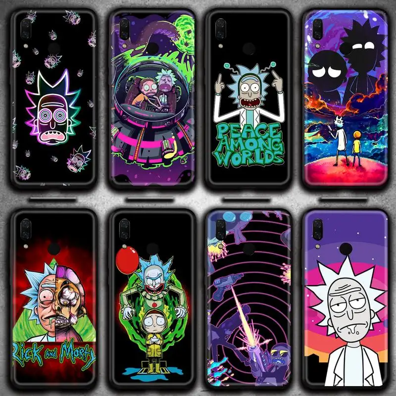 

Rick and Morty Cartoon Phone Case for Huawei Y6P Y8S Y8P Y5II Y5 Y6 2019 P Smart Prime Pro