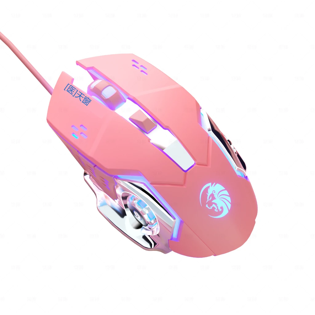 Проводная металлическая мышь Qiong Lion F5 с подсветкой и бесшумным звуком, игра «курица ест», улучшенная, 6D e, для спорта, механическое ощущение, macaro (art.: 3920c8fe57727) - 3920c8fe57727
