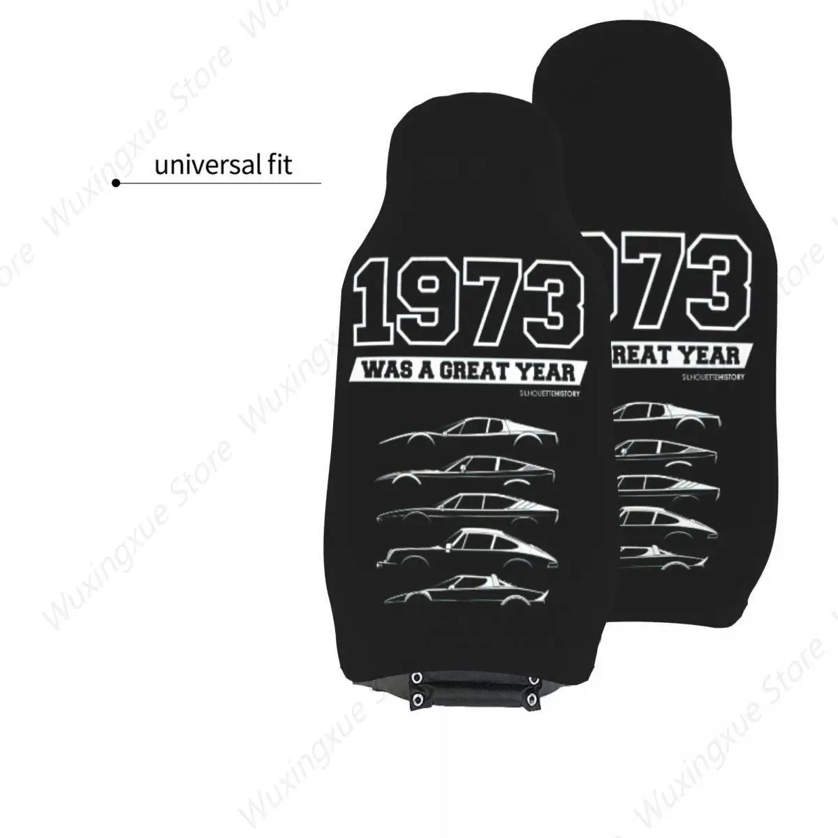 1973 чехол на автомобильное сиденье с силуэтом великого года универсальный