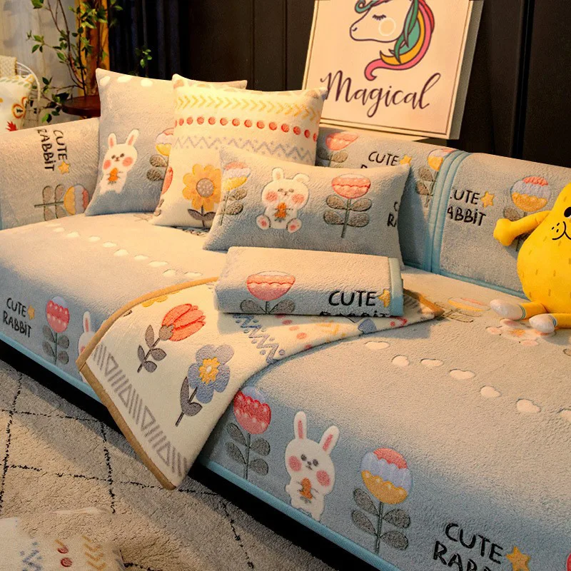 

Sofa cushion winter non-slip cushion thick leather sofa net red four seasons universal high-end cute sofa towel