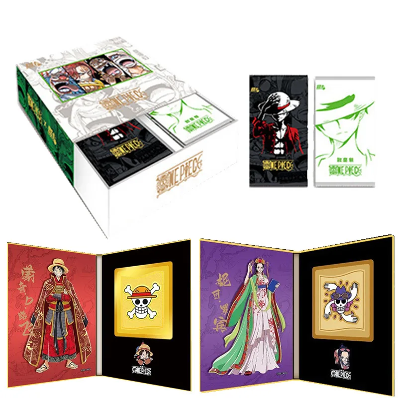 

ONE PIECE New Four Emperors Collection Card Box Anime Figure Special Rare Cards Playing Game toys Collectibles Cards for Childre