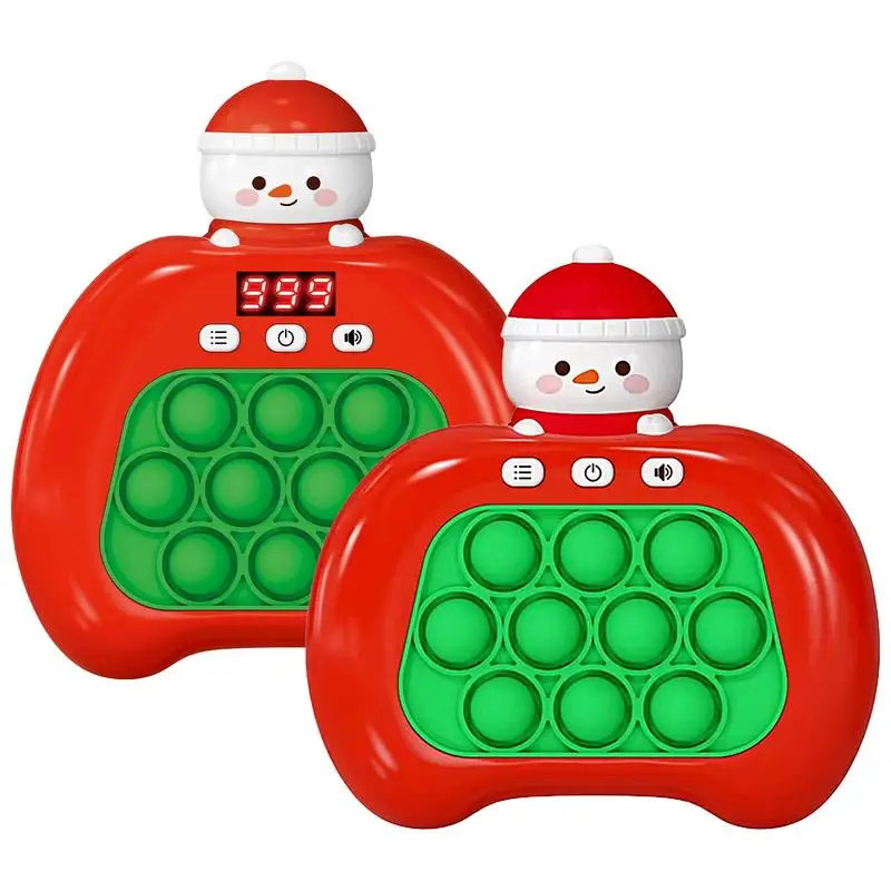 

Interactive Educational Snowman Design Pounding Toys Whack Mole Game Push Bubbles Fidget Toys Fidget Quick Push Bubble Game