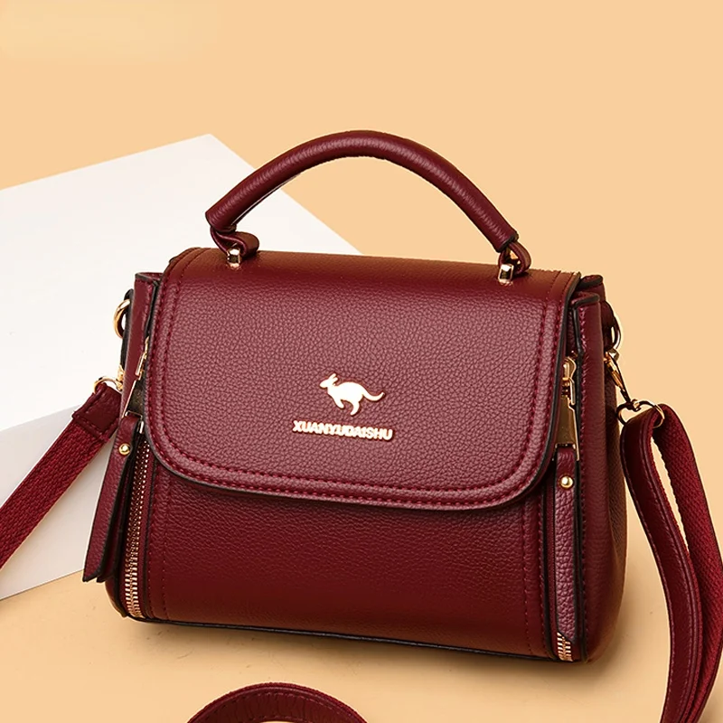 

Designer Luxury Womens Handbags 2023 Solid Color Casual Small Square Bag Bolsa Feminina High Quality Leather Simple Shoulder Bag