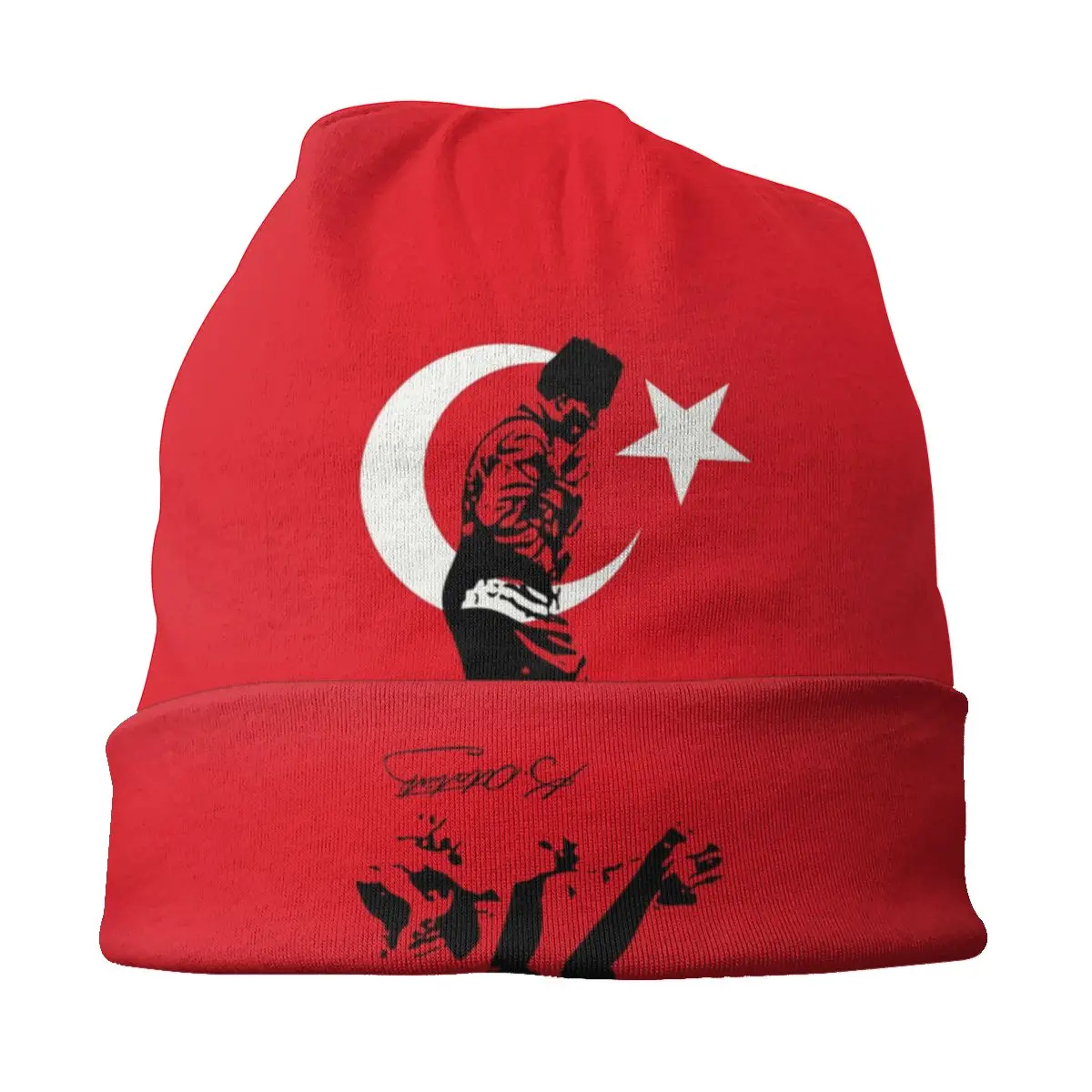 Индейка Mustafa Kemal Ataturk Skullies облегающие шапки для мужчин женщин унисекс зимняя