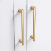 light luxury modern minimalist bright gold high end cabinet door handle cabinet drawer shoe cabinet wardrobe rounded handle knob