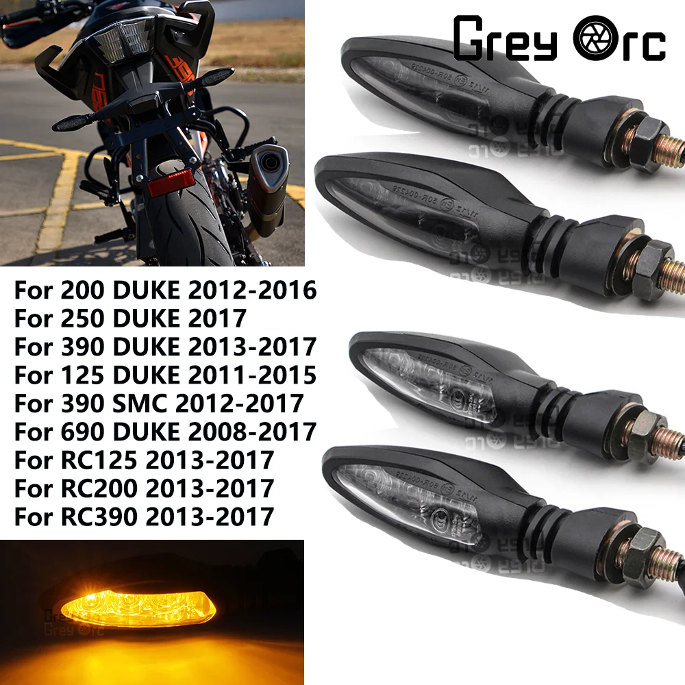 Фото Для мотоциклов KTM Duke 125 200 250 390 690 790 RC125 RC200 RC390 SMC/SMC R: указатель поворота, мигающий сигнал. №1