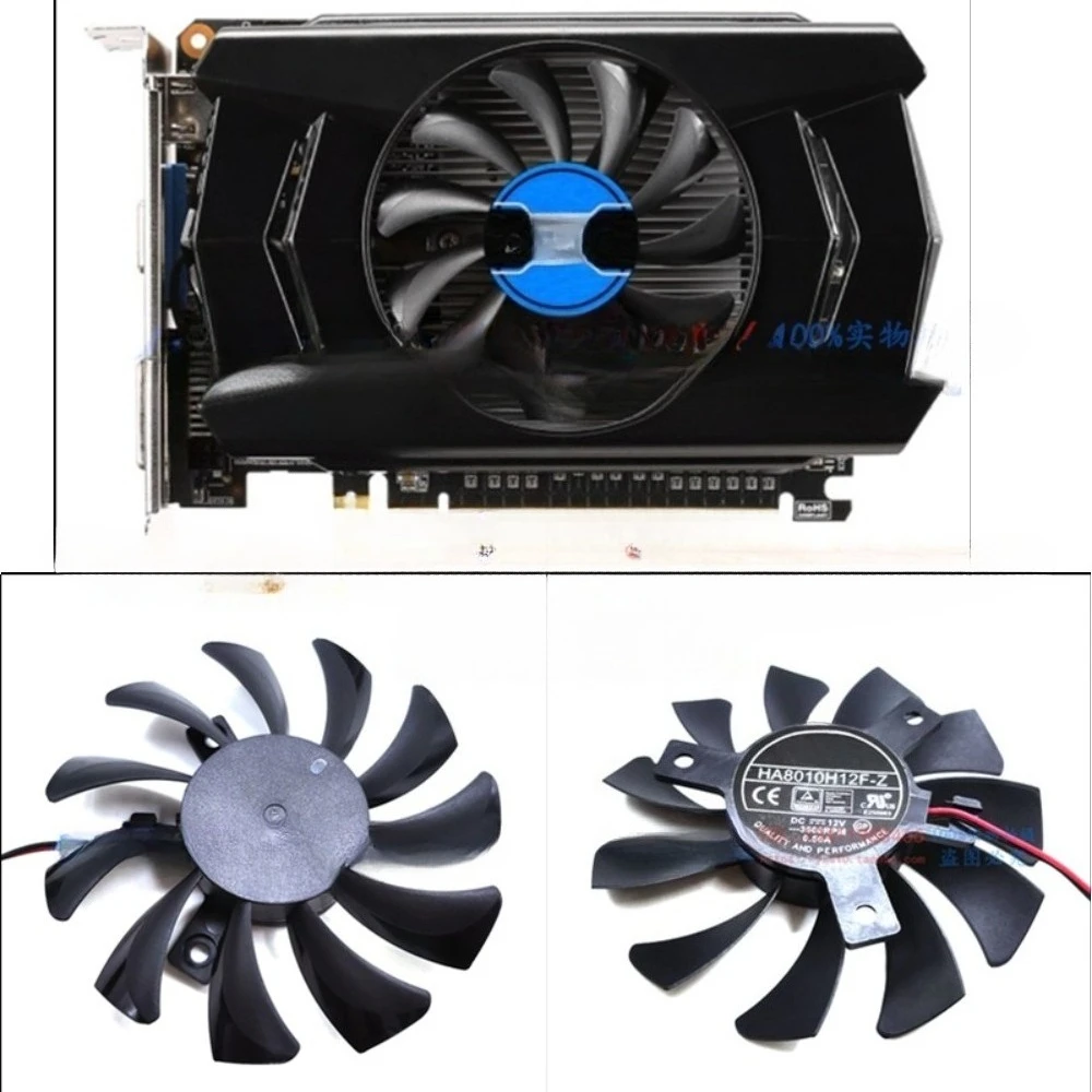 Фото Вентилятор охлаждения для видеокарт MSI GTX 750ti 750 740 ITX, модель HA8010H12F-Z (WS004) №2