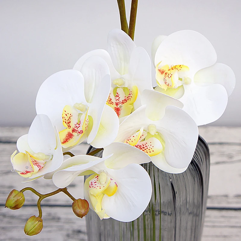 

3D Artificial Butterfly Orchid Flowers Fake Moth Orchid Flower For Home Wedding DIY Decoration 4 Color