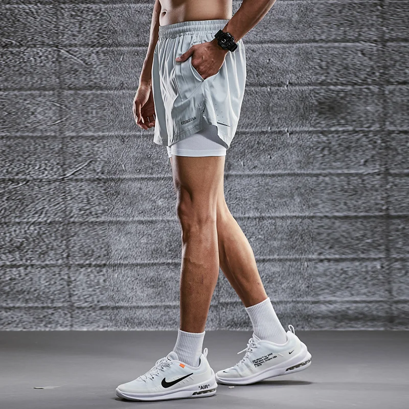 Fitness Running Sports With zipper Shorts Men's Quick-drying Summer Thin Loose Running Basketball Gym Training Casual Pants