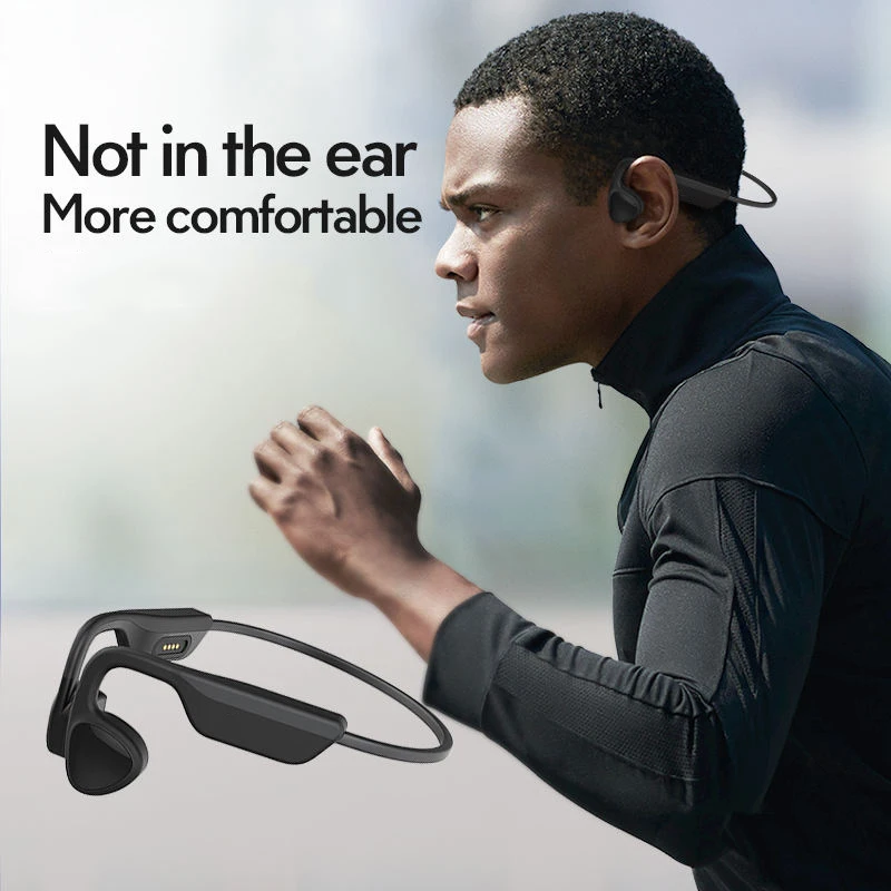 

TWS Bone Conduction Earphone Sports IPX4 Waterproof Bluetooth 5.0 Wireless Headphones for Smartphones HIFI Hands-free Headset