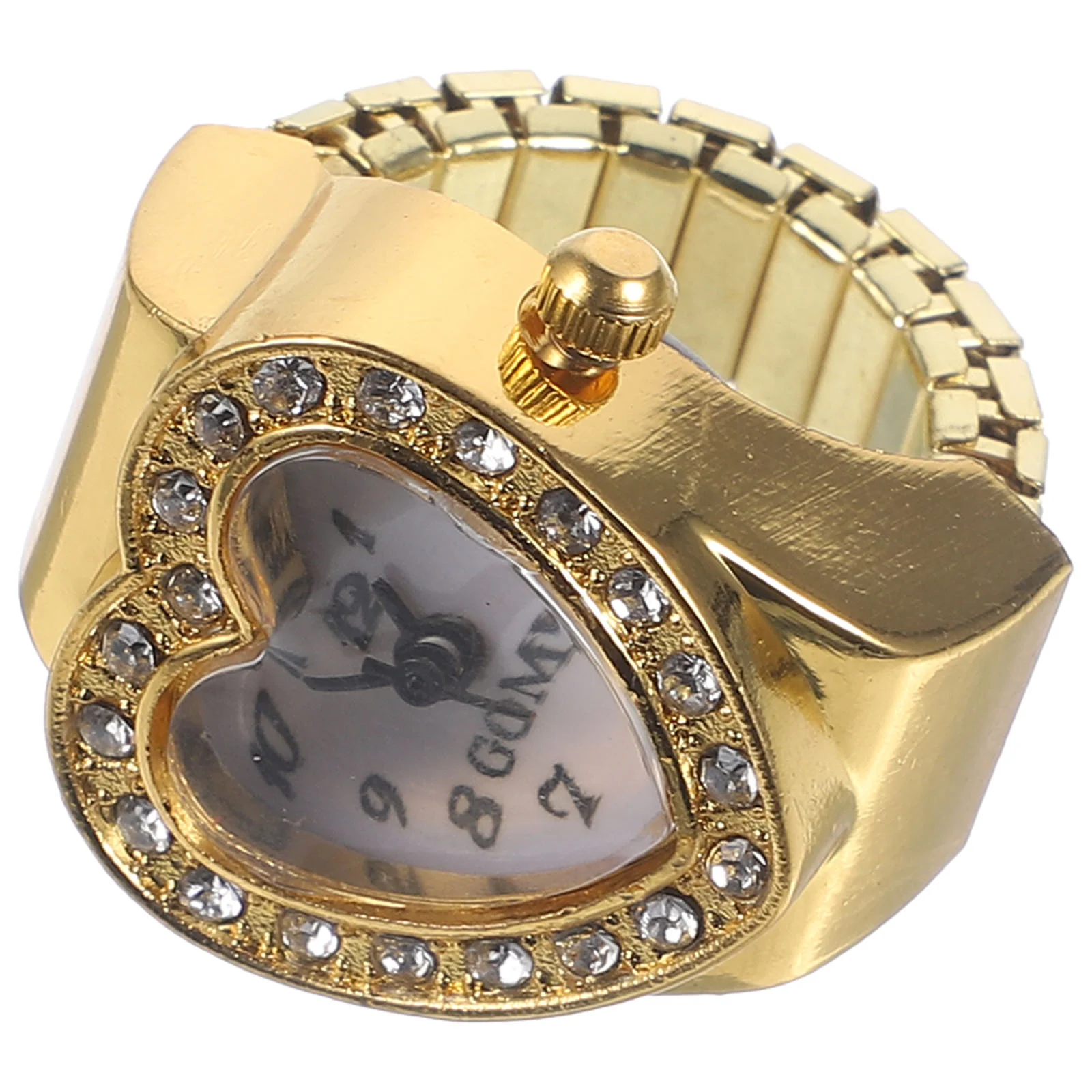 Женские часы на палец в форме сердца с кольцом женский подарок день Святого