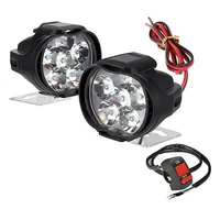6 led motorcycle headlight super bright working spotlight motorbike fog lamp led spotlight daytime running lights