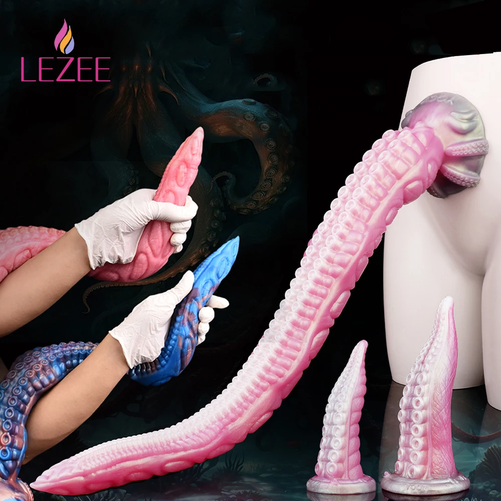 LEZEE щупальце осьминог фаллоимитатор животное реалистичный пенис с сильной