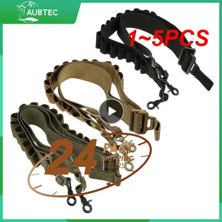 

1~5PCS Tactical 15/26/50 Rounds Bandolier Belt 12 20 Gauge Cartridge Pouch Airsoft Bullet Shell Holder Shoulder Waist Belt Ammo